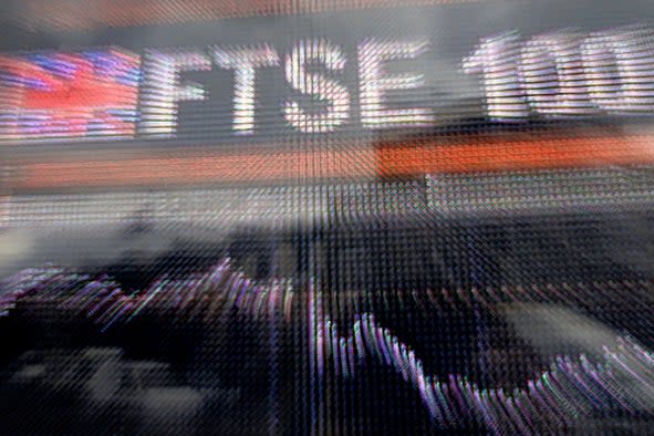 The FTSE 100 is expected to open lower on Friday morning (AFP/Getty)