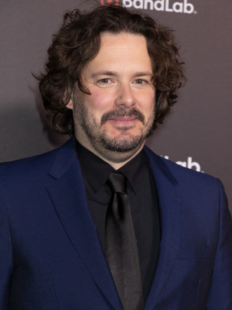 close up of Edgar Wright