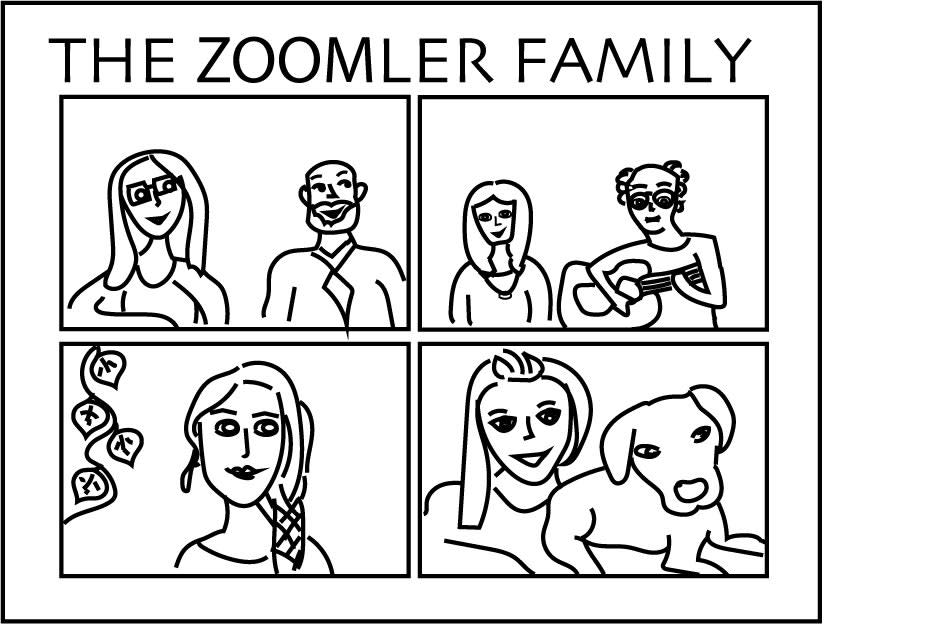 The “Zoomlers.” A cartoon courtesy of my sister Lindsey.