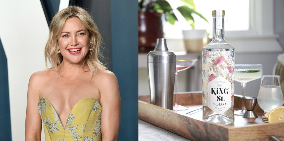 <p>When Kate Hudson launched King St. Vodka, she wanted to name the craft brand after her beloved New York City pad, the site of many memorable nights. She also wanted to add some female leadership to the spirits industry, particularly the vodka biz. Hudson's vodka stands out from the pack because it's distilled seven times in small batches in sunny Santa Barbara, it's gluten-free, and it uses alkaline water—all of which leads to a pretty perfect dirty martini.</p><p><a class="link " href="https://dramstreet.com/product/king-st-vodka/" rel="nofollow noopener" target="_blank" data-ylk="slk:BUY NOW;elm:context_link;itc:0;sec:content-canvas">BUY NOW</a> <em><strong>$25, dramstreet.com</strong></em><br></p>