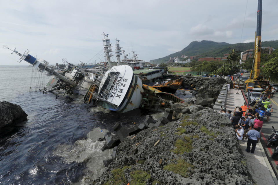 Typhoon Meranti aftermath in Taiwan