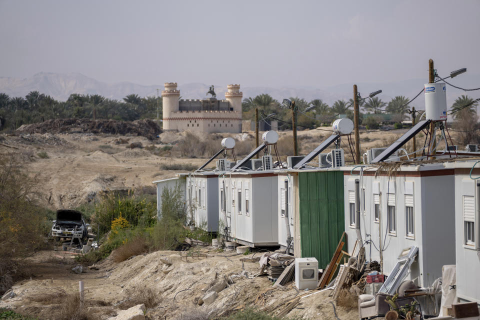 A view of the West Bank Jewish outpost of Beit Hogla, Wednesday, Feb. 15, 2023. Israel's new ultranationalist government declared last week that it would legalize 10 unauthorized outposts in the occupied West Bank. The rare move intensified the country's defiance of international pressure and opened an aggressive new front of Israeli expansion into the West Bank, which Israel captured in the 1967 Mideast war. (AP Photo/Ohad Zwigenberg)