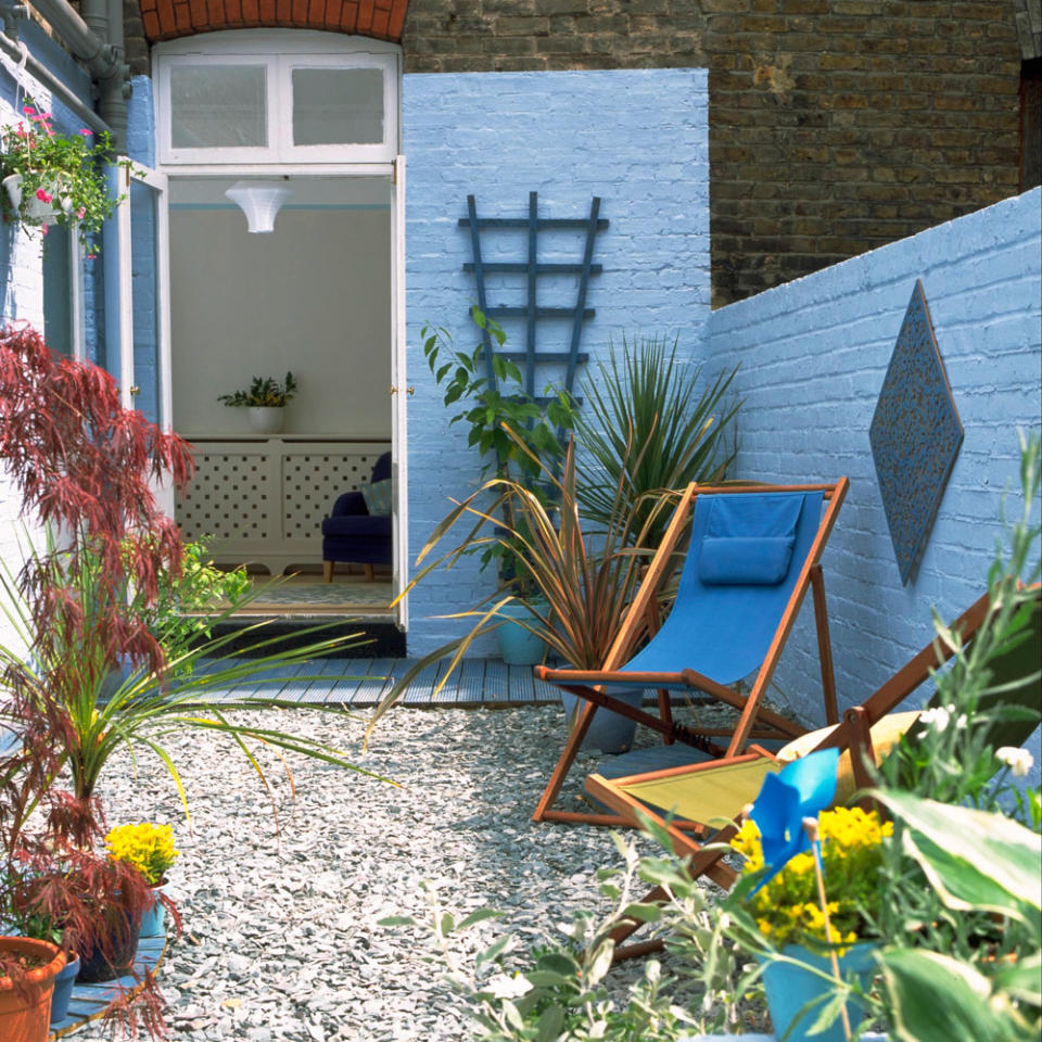 Create a colourful backdrop for planting