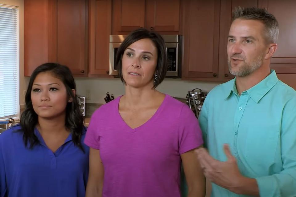 <p>HGTV/YouTube</p> Throuple featured on 