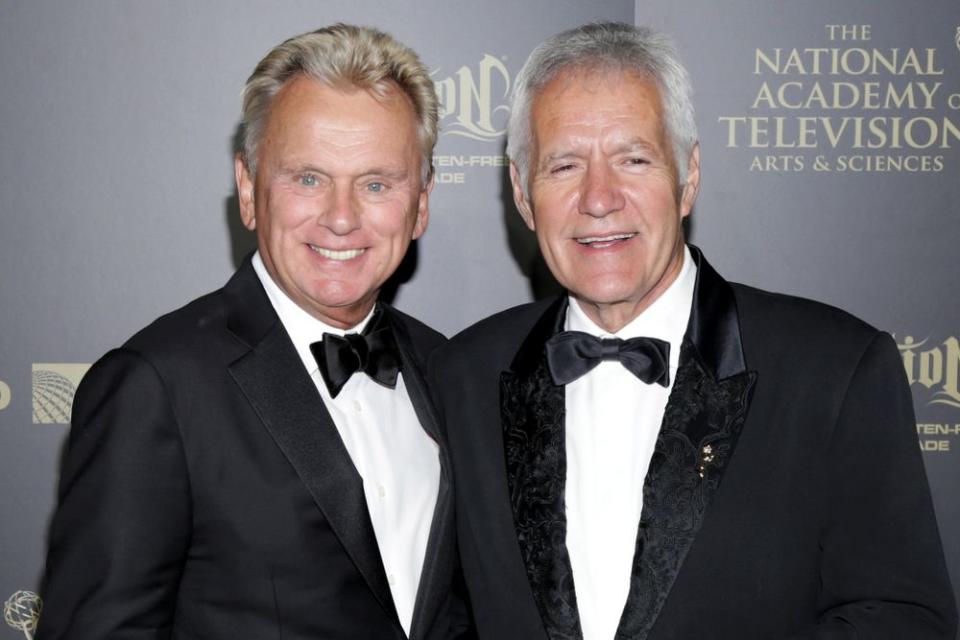 Pat Sajak (left) and Alex Trebek