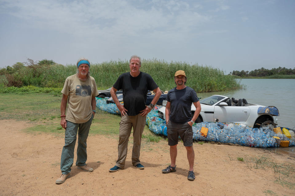 James May, Richard Hammond and Jeremy Clarkson are reuniting for a new The Grand Tour special where they travel through Mauritania. (Prime Video)