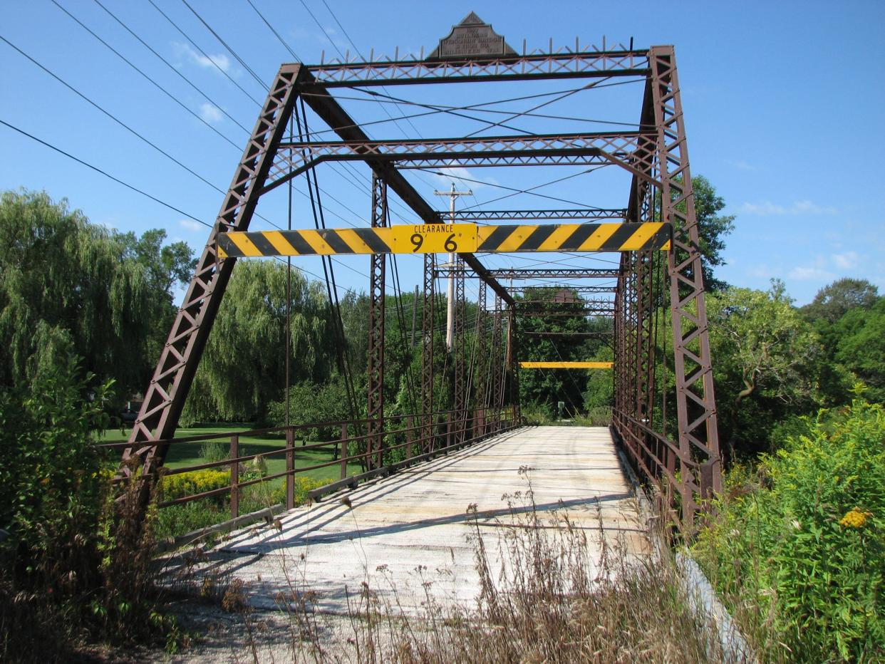 Manitowoc Rapids iron bridge.