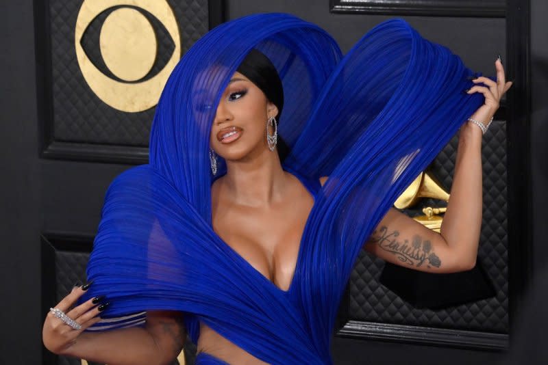 Cardi B attends the Grammy Awards in February. File Photo by Jim Ruymen/UPI