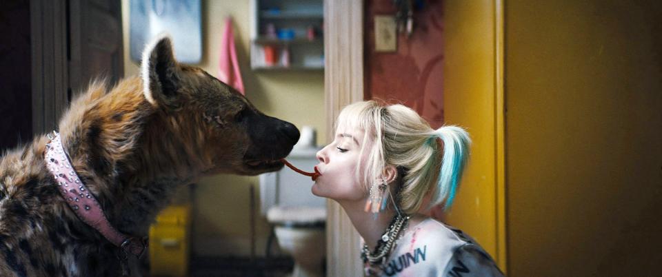 Harley Quinn and her pet hyena Bruce in 'Birds of Prey' (Photo: Warner Bros. / courtesy Everett Collection)