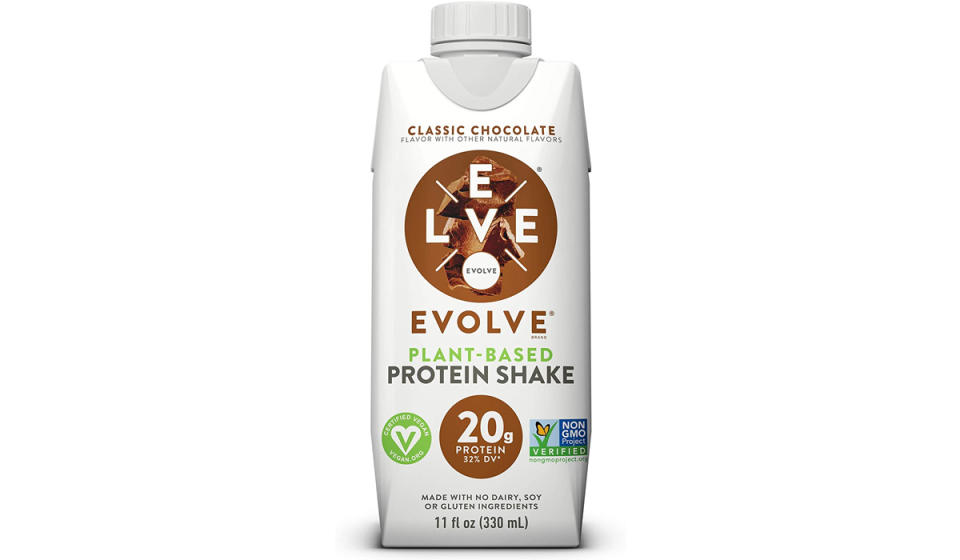 Evolve Protein Shake- Classic Chocolate, 12 count (Photo: Amazon)