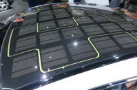 Solar panel on the 2013 Fisker Karma