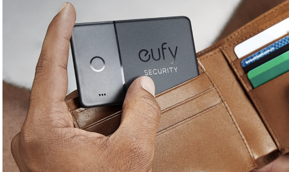 Eufy SmartTrack Card tracker in a wallet