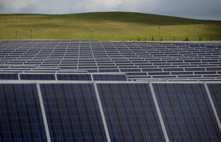 FILE PHOTO: A solar power plant is seen in Canino, central Italy, April 27, 2016. REUTERS/Max Rossi/File Photo