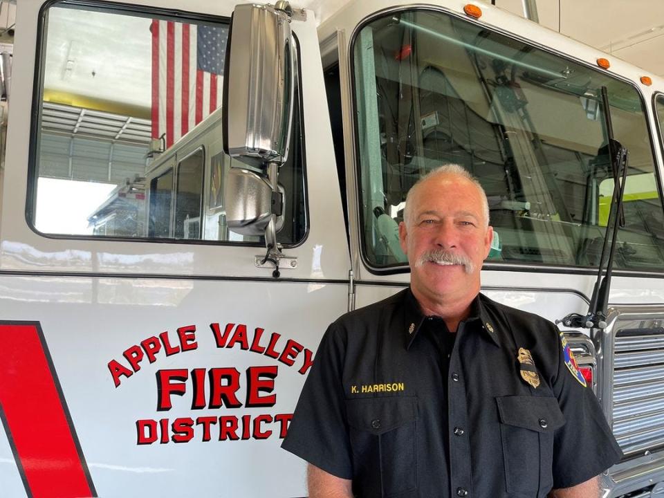 After nearly a year at the helm, Ken Harrison, Apple Valley Fire Protection District's fire chief, tendered his resignation on Wednesday night.