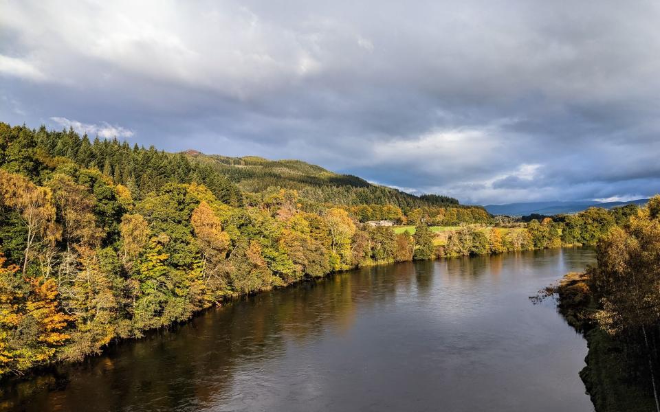 The River Tay from the Jubilee Bridge at Dunkeld