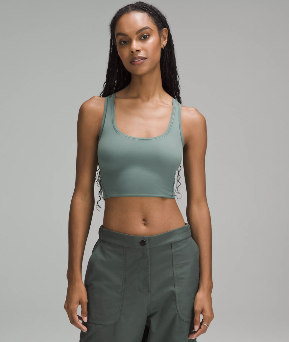 <p><a href="https://go.redirectingat.com?id=74968X1596630&url=https%3A%2F%2Fshop.lululemon.com%2Fp%2Fwomen-tanks%2FWundermost-Nulu-Scoop-Neck-Crop-Tank%2F_%2Fprod11570040&sref=https%3A%2F%2F" rel="nofollow noopener" target="_blank" data-ylk="slk:Shop Now;elm:context_link;itc:0;sec:content-canvas" class="link ">Shop Now</a></p><p>Wundermost Ultra-Soft Nulu Scoop-Neck Cropped Tank</p><p>lululemon.com</p><p>$48.00</p>