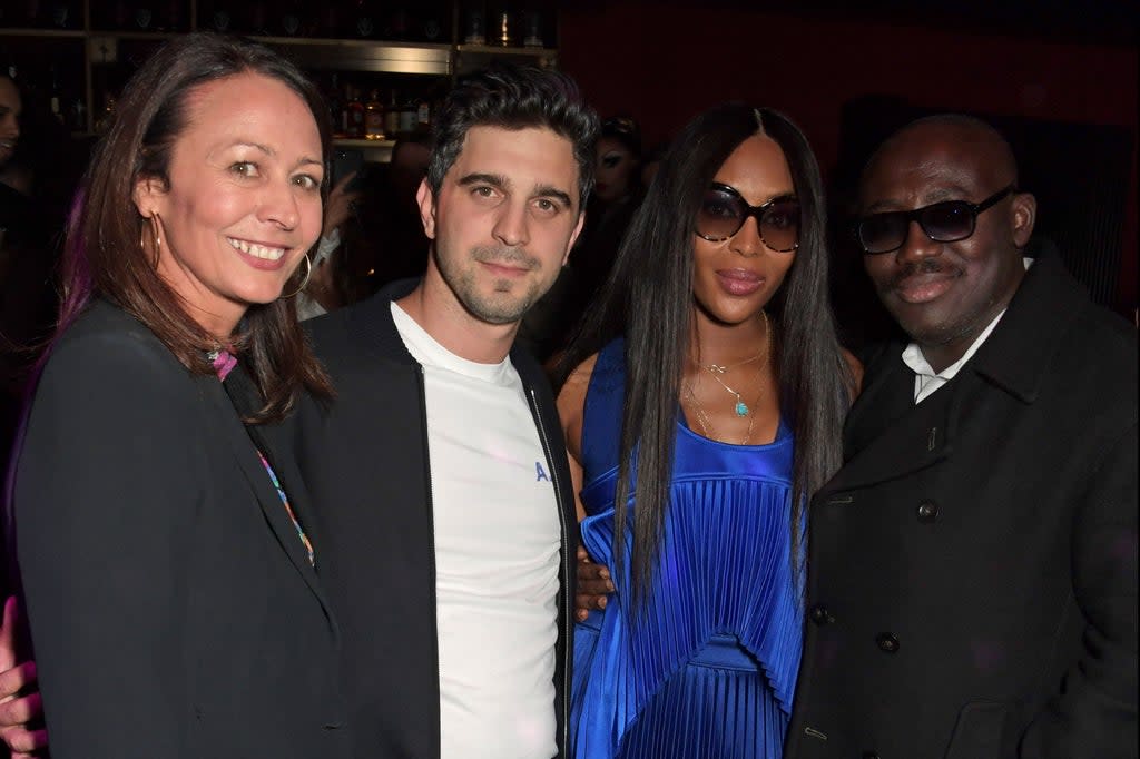 (L to R) Caroline Rush, Nick Molnar, Naomi Campbell and Editor-In-Chief of British Vogue Edward Enninful (Dave Benett)