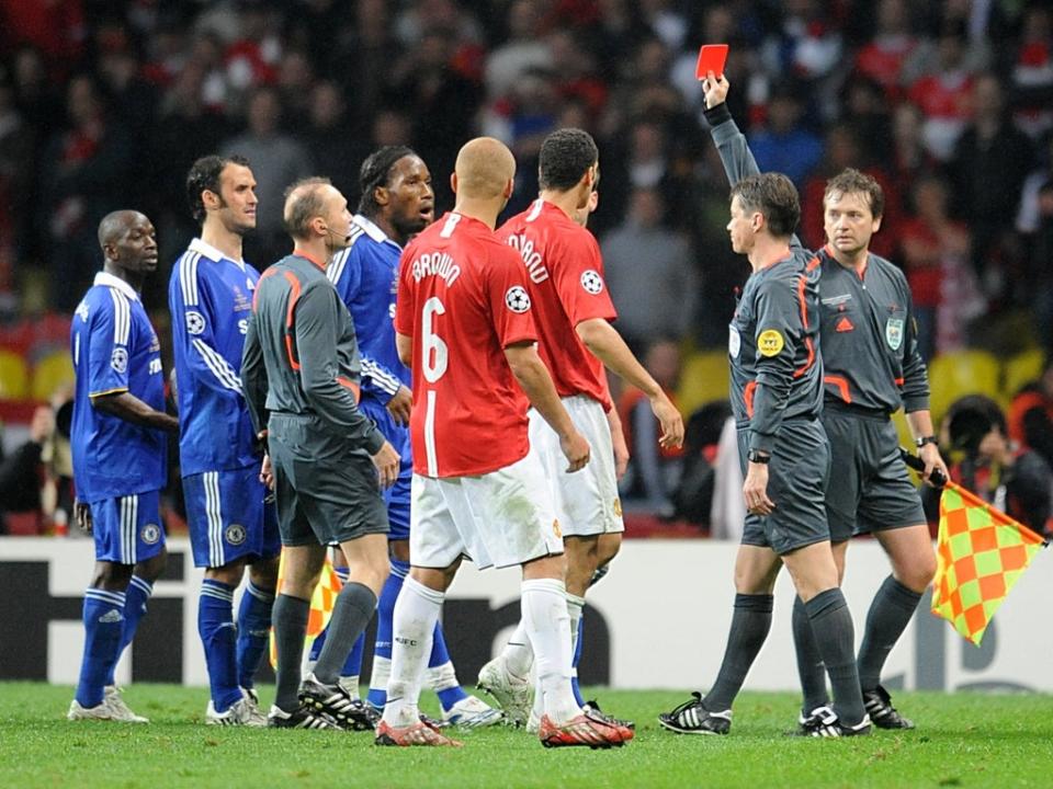 Didier Drogba was sent off (Owen Humphreys/PA) (PA Archive)