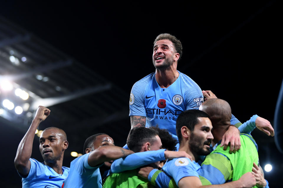 Kyle Walker put the boot into Manchester United following City’s derby day win