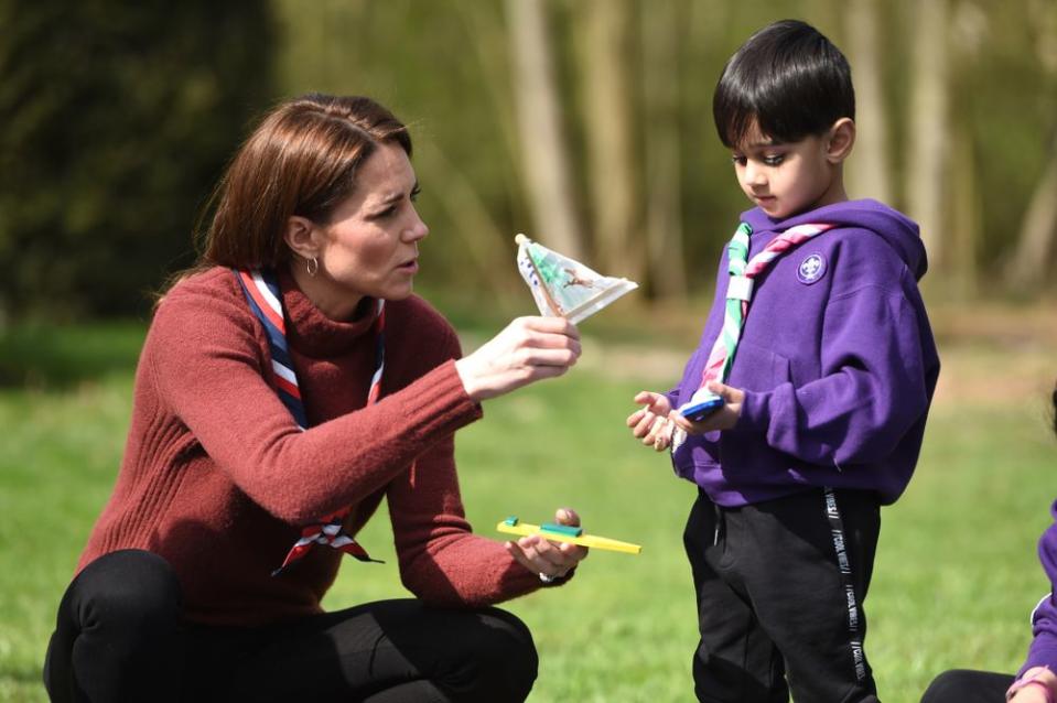 Kate Middleton Cute Photo in Scouts Den