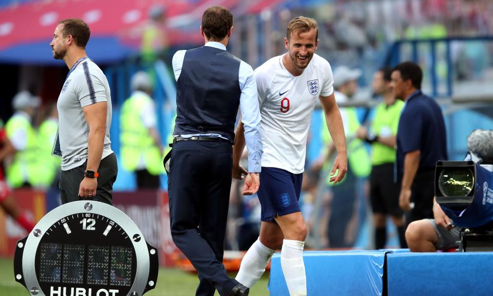 Gareth Southgate (left) and Harry Kane (right) have every chance of leading England to glory, believes Parlour.