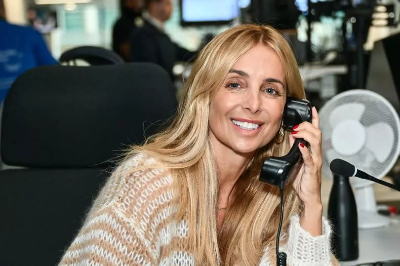 Louise Redknapp on phone