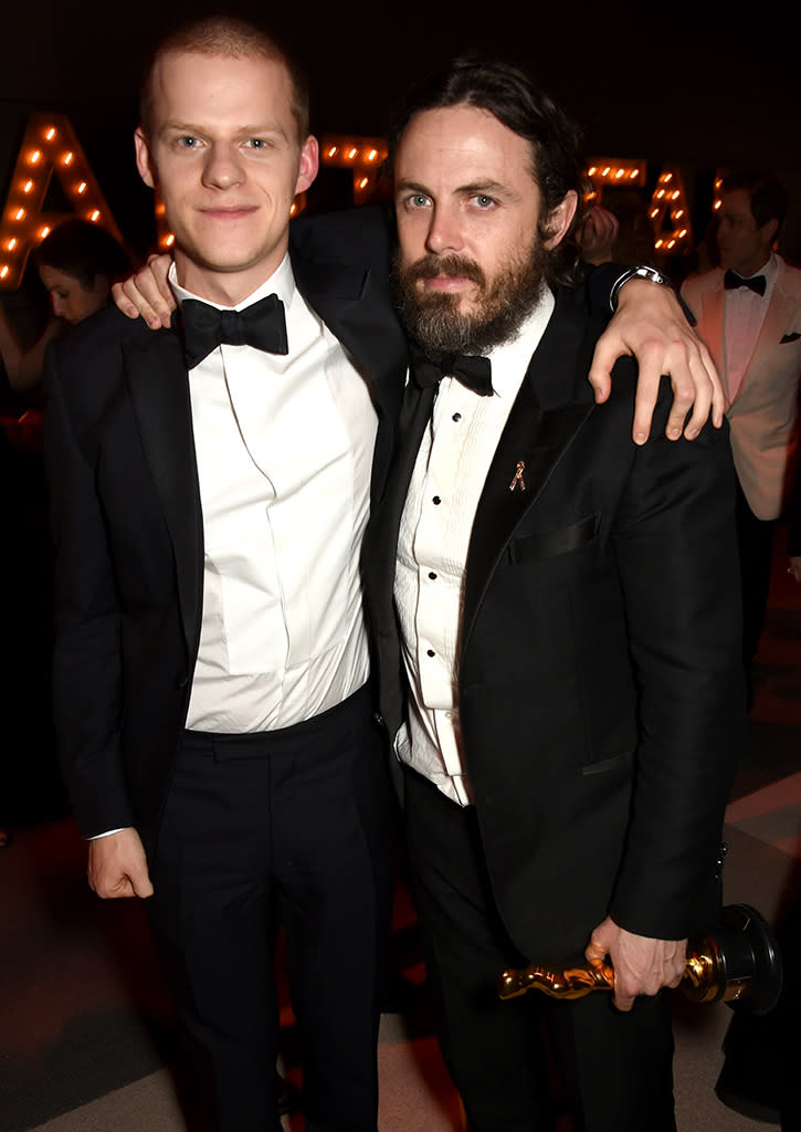 Lucas Hedges and Casey Affleck