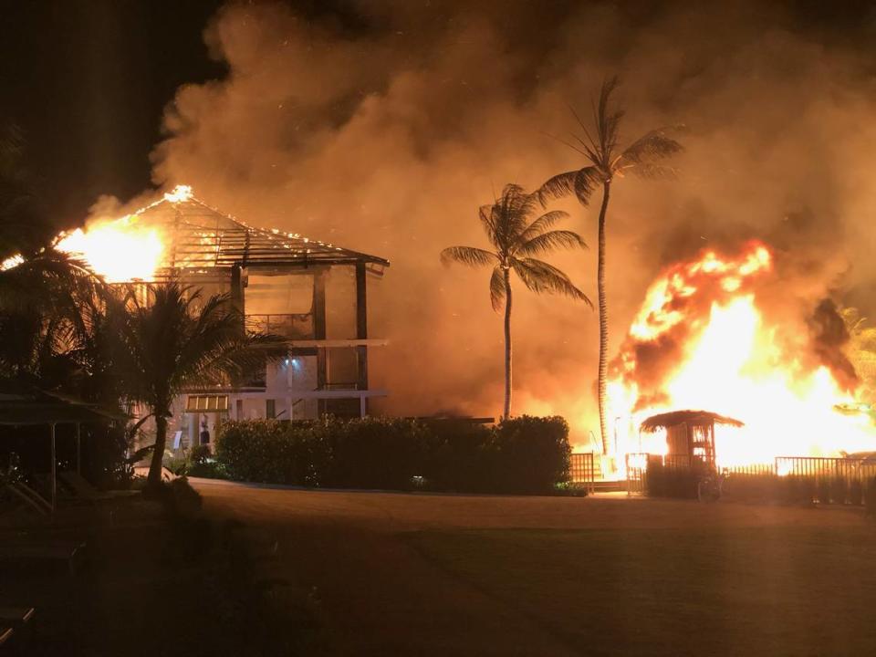 A fire in May burned part of Bungalows, a luxury, adults-only Key Largo resort that opened in December.