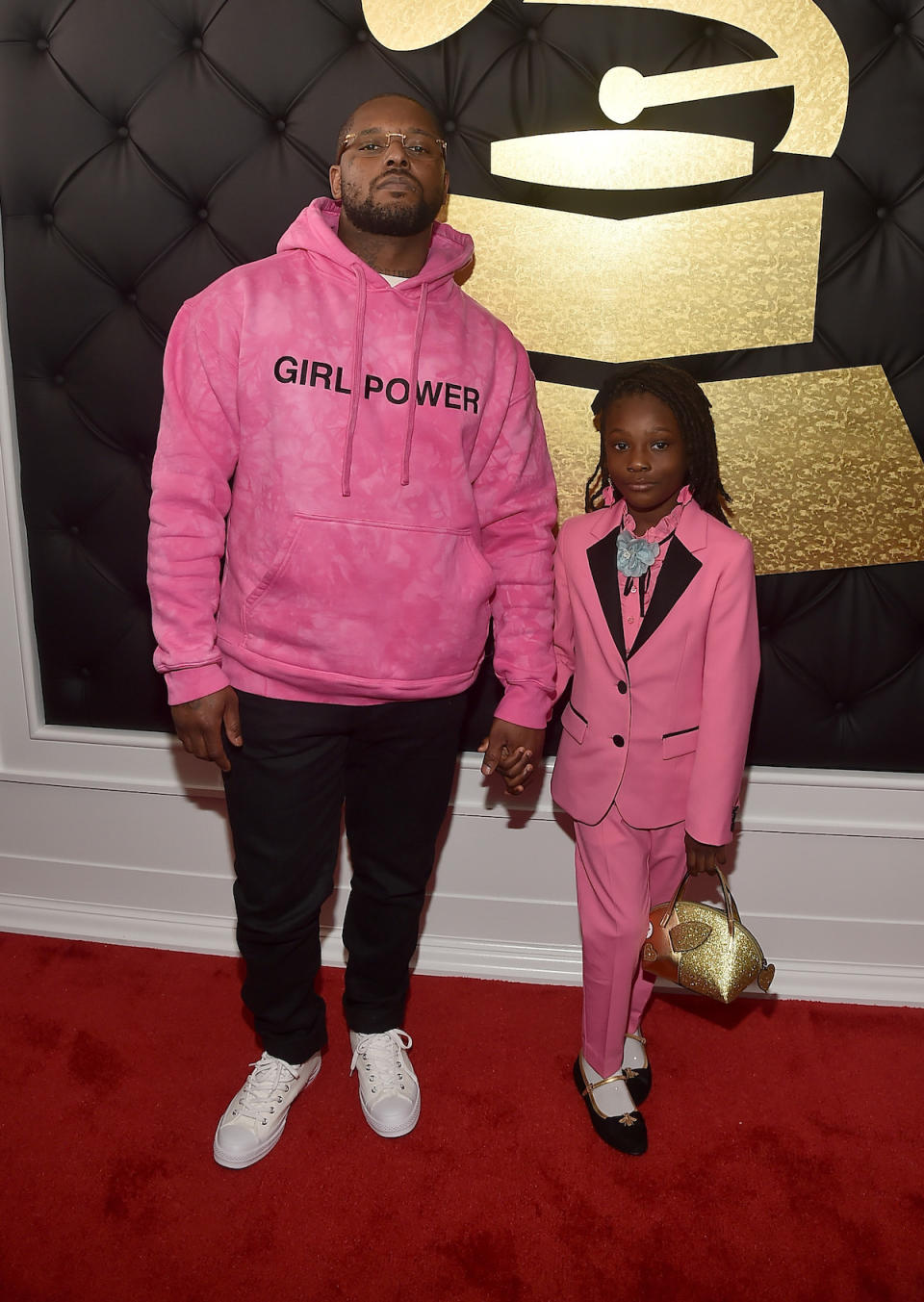 Schoolboy Q and his daughter, Joy Hanley