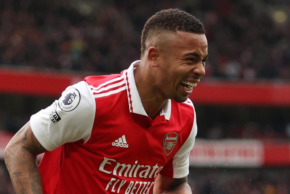 Gabriel Jesus’ first-half penalty helped Arsenal overcome a sluggish start (Getty Images)