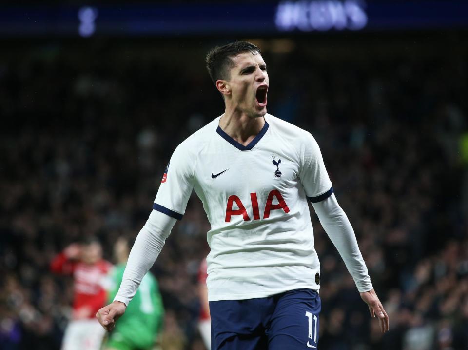 Erik Lamela scored Tottenham's second: Getty