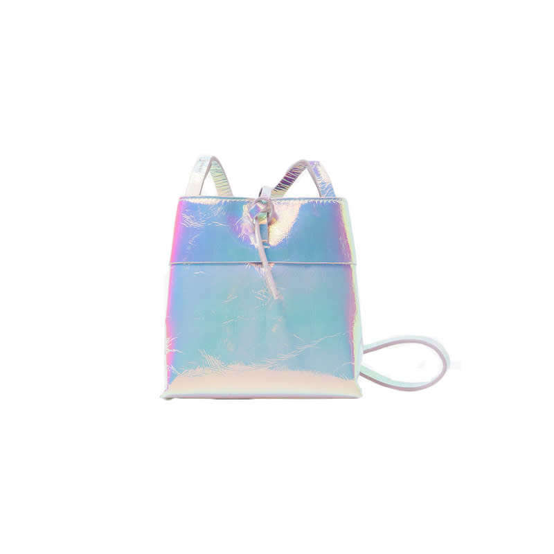 <a rel="nofollow noopener" href="http://rstyle.me/n/cpvbb9jduw" target="_blank" data-ylk="slk:Nano Tie Crossbody Hologram, Kara, $415;elm:context_link;itc:0;sec:content-canvas" class="link ">Nano Tie Crossbody Hologram, Kara, $415</a>