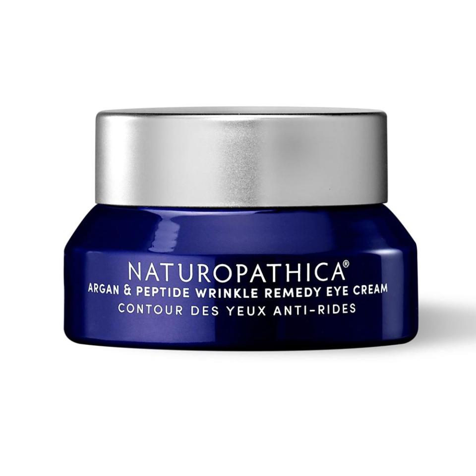 <p><a href="https://go.redirectingat.com?id=74968X1596630&url=https%3A%2F%2Fwww.dermstore.com%2Fnaturopathica-argan-peptide-wrinkle-repair-eye-cream-0.5-fl.-oz.%2F12915682.html&sref=https%3A%2F%2Fwww.elle.com%2Fbeauty%2Fmakeup-skin-care%2Fg60029520%2Fbest-peptide-eye-cream%2F" rel="nofollow noopener" target="_blank" data-ylk="slk:Shop Now;elm:context_link;itc:0;sec:content-canvas" class="link ">Shop Now</a></p><p>Argan & Peptide Wrinkle Repair Eye Cream</p><p>dermstore.com</p><p>$100.00</p>