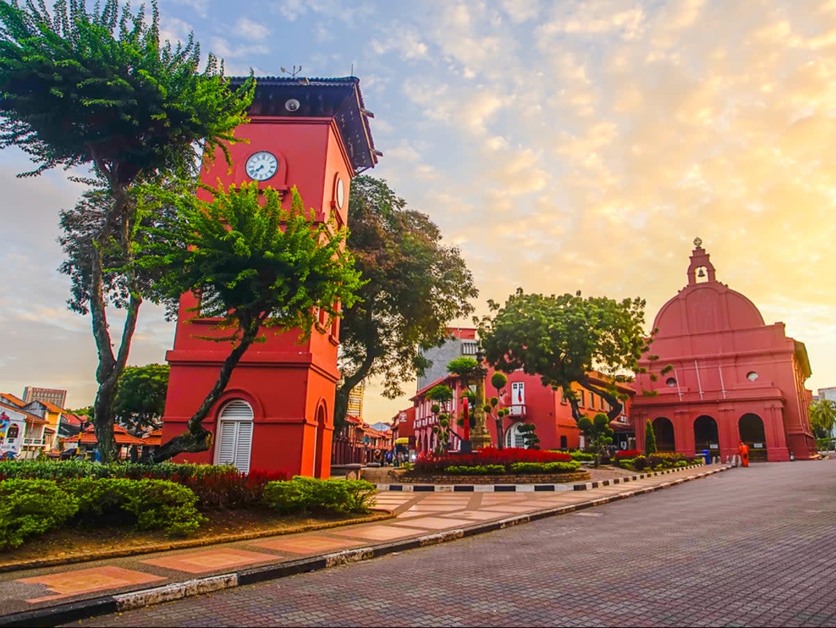 There are unique red buildings in the city’s Dutch Square (Getty Images/iStockphoto)