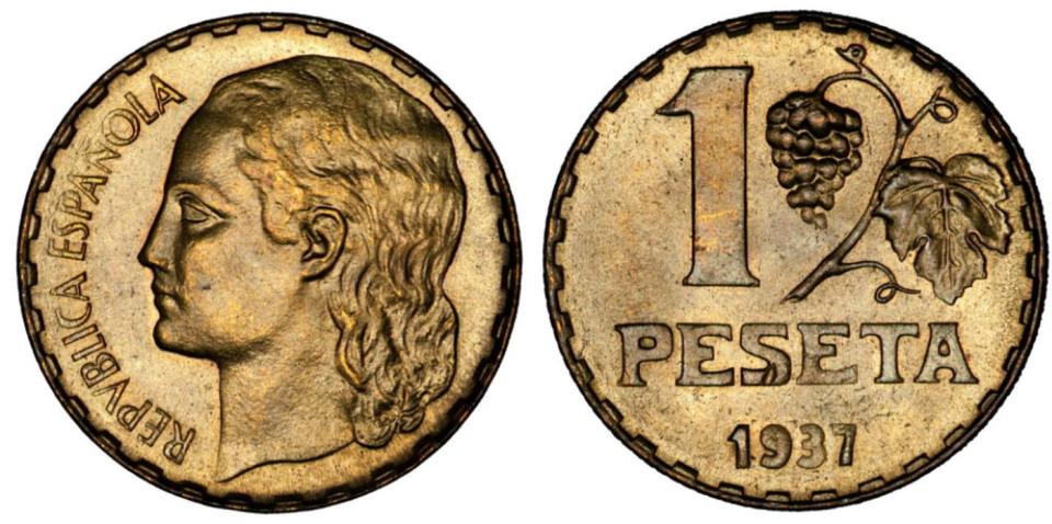 1 peseta de 1.937.