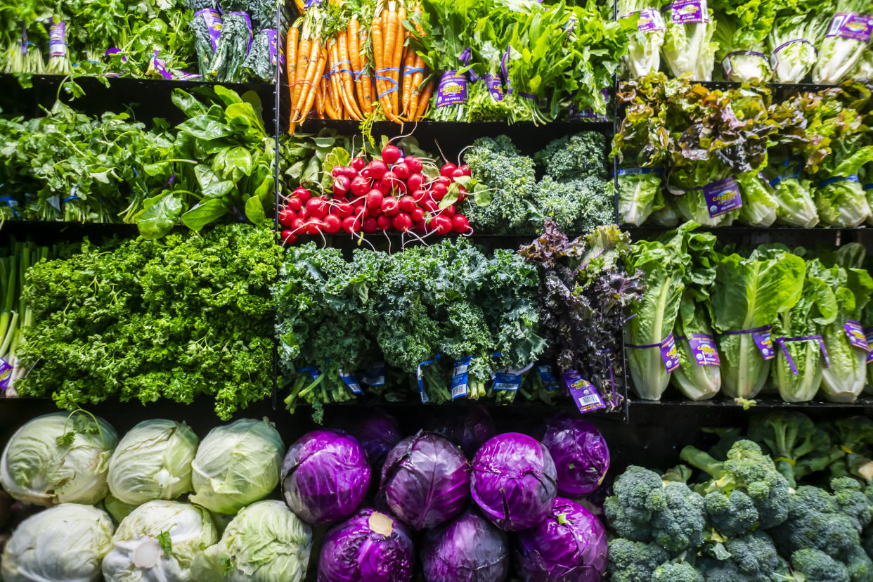 Organic produce department in a supermarket in New York on Monday, February 10, 2020. (�Photo by Richard B. Levine)