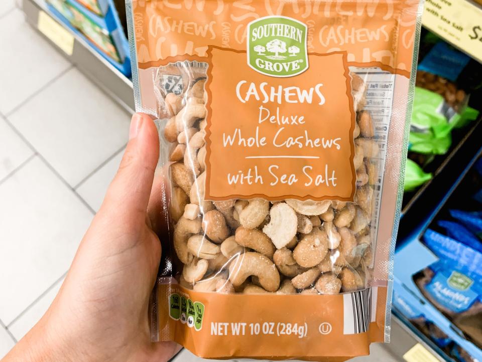 Whole Cashews with sea salt from Aldi