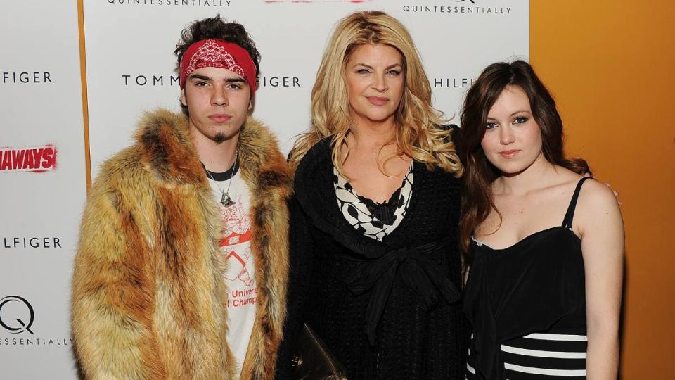 Kirstie Alley with her kids
