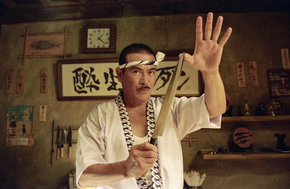 Chiba as Hattori Hanzo in ‘Kill Bill’ (A Band Apart/Miramax/Kobal/Shutterstock)