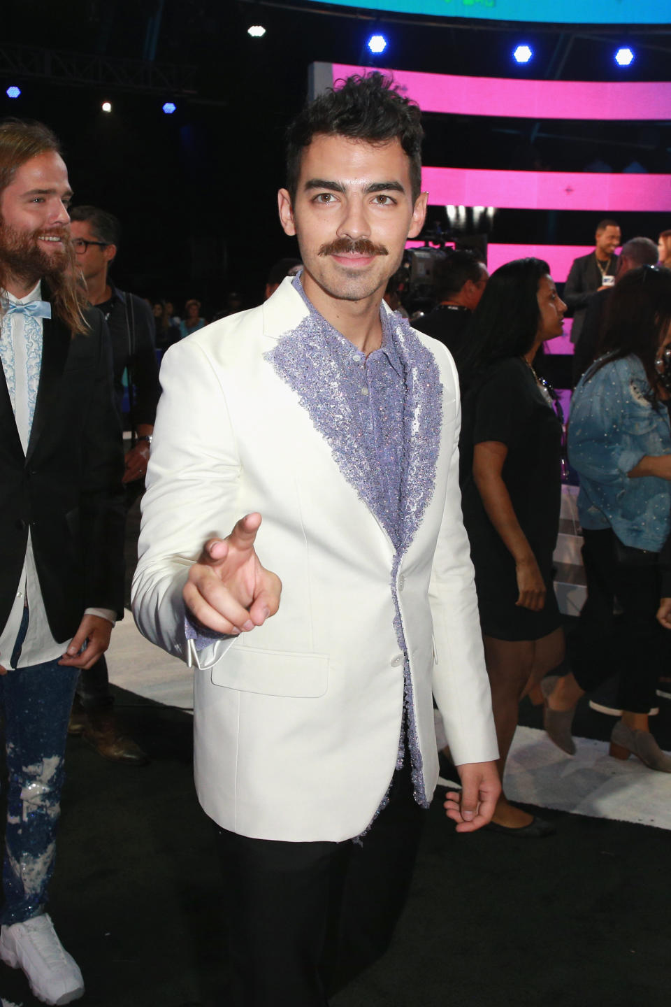 Joe Jonas of DNCE attends the 2017 MTV Video Music Awards at The Forum on Aug. 27, 2017 in Inglewood, California.&nbsp;