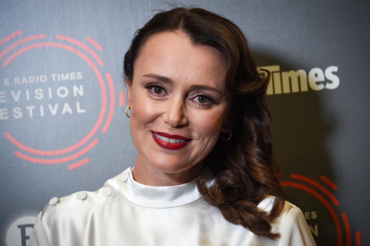 Keeley Hawes pictured during the BFI and Radio Times Television Festival, at the BFI South Bank in London. Picture date: Friday April 12, 2019. Photo credit should read: Matt Crossick/Empics