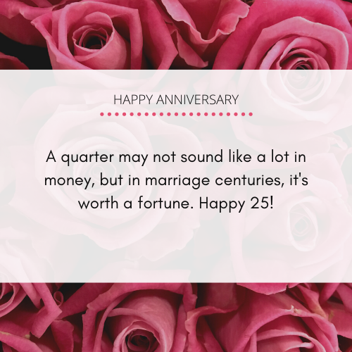 25th Wedding Anniversary Wishes