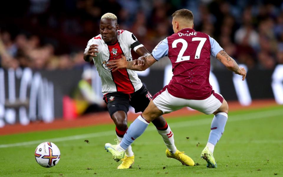 Djenpo (L) Digne (R) - Aston Villa vs Southampton live: Score and latest updates from the Premier League - PA