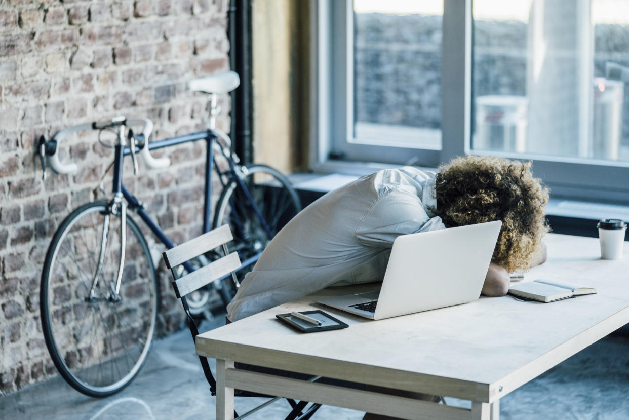 Naps could increase productivity a new survey has revealed (Getty)