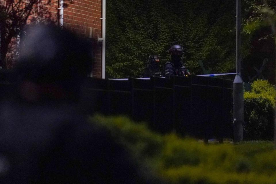 The Northern Echo: Armed police in the Hardwick, Stockton