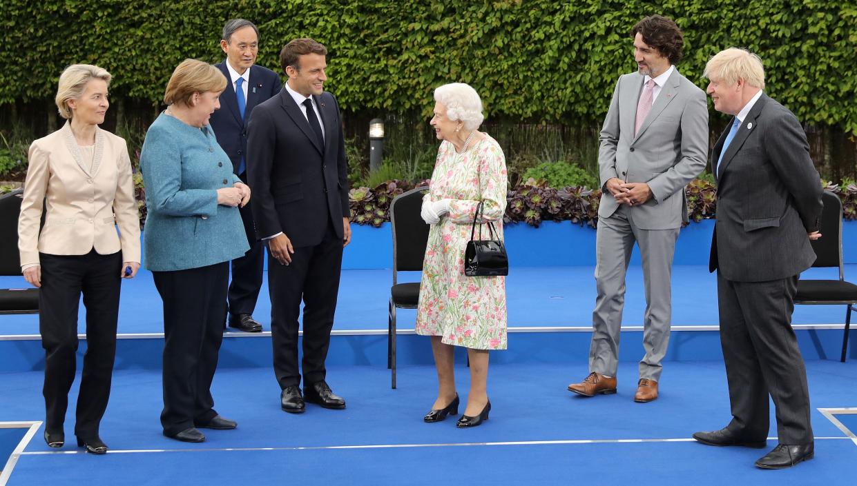 The Queen to meet Angela Merkel just days after England defeat Germany in Euro 2020 (POOL/AFP via Getty Images)