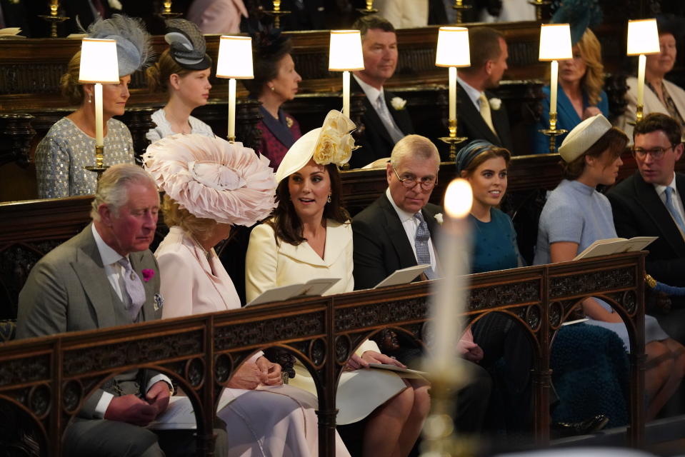 If Kate Middleton was seated near the front of the chapel near Camilla, Duchess of Cornwall and Prince Charles. Source: Getty