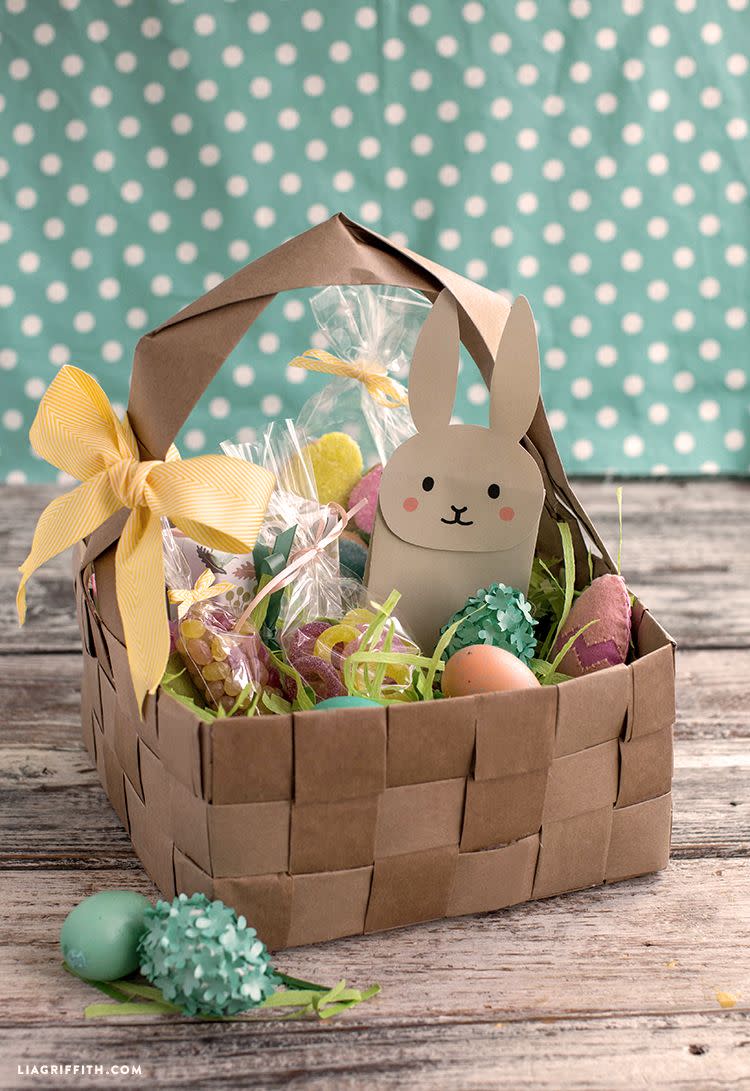 Upcycled Grocery Bag Easter Basket