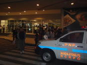 Scene at Megamall, minutes after the robbery at a jewelry store. (Photo by Rio Ribaya)