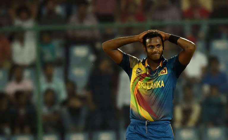 Sri Lanka's Angelo Mathews, pictured on March 26, 2016, is strategising for his team's Test series with England later this month